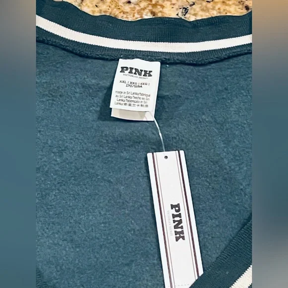 NWT PINK VS Ivy Fleece Front Zip Cardigan - Picture 11 of 12